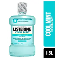 LISTERINE - Enjuague Bucal Cool Mint Zero Botella 1.5 L
