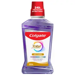 COLGATE - Enjuague Bucal Total 12 Anti Sarro Botella 500 mL