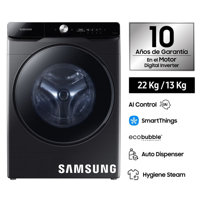 Lavaseca 22 y 13 Kg AI Control Negra