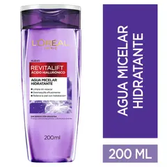 LOREAL PARIS - Agua Micelar Loreal Revitalift Ácido Hialurónico Envase 200 mL