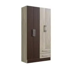 PRECIO UNO - ROPERO 4 PUERTAS 2 CAJON RP1420 CAST NOG