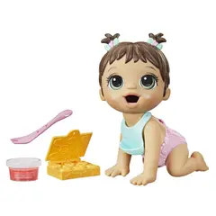 BABY ALIVE - Muñeca Hora de Comer Cabello Castaño