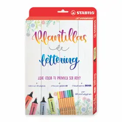 STABILO - Pack Plantillas De Lettering