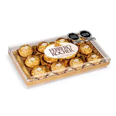 FERRERO - Bombones Rocher Chocolate y Avellana Empaque 150 g