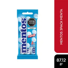 MENTOS - Caramelos Menta Bolsa 3 Und