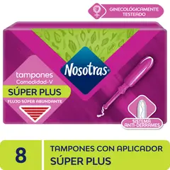 NOSOTRAS - Tampon Súper Plus Con Aplicador Caja 8 Und