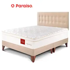 undefined - Dormitorio Royal Prince Europeo King Champagne + 2 Almohadas Viscoelásticas + Protector