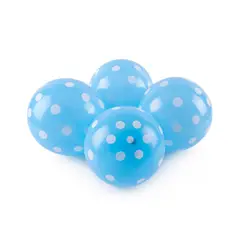 TOTTUS - GLOBO DISENO BOLAS CELESTE X 12 UN