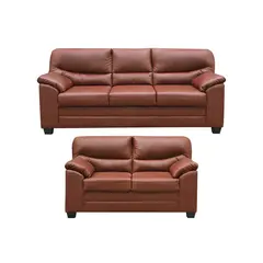 CASABELLA - Juego De Sala Annette 3-2 Marrón