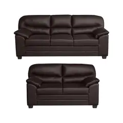 CASABELLA - Juego De Sala Annette 3-2 Marrón