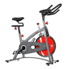 SUNNY HEALTH & FITNESS - Bicicleta Spinning de Cadena con Mon