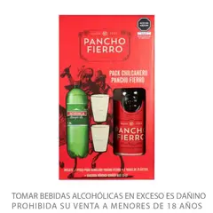 PANCHO FIERRO - Pisco 750 mL + Ginger Ale 1.5 L