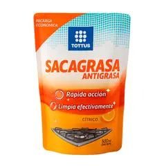 TOTTUS - Limpiador Líquido Cocina Sacagrasa Doypack 500 mL