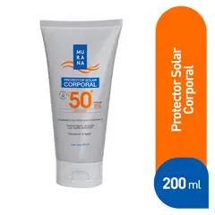 MURANA - Protector Solar SPF50+ Envase 200 mL