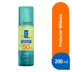 MURANA - Fotoprotector Solar Bifásico Hidratante SPF50+ Envase 200 mL