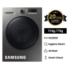 SAMSUNG - LAVASECA 11 KG 7 KG ECOBUBBLE NEGRA