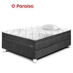 PARAISO - Cama Pocket Star 1.5 Plazas Charcoal