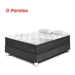 PARAISO - Cama Pocket Star 2 Plazas Charcoal
