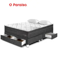 PARAISO - Cama Pocket Star Con Cajones Queen Charcoal