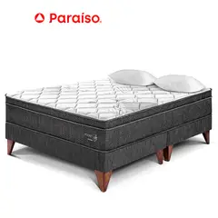 PARAISO - Cama Pocket Star Europea Queen Charcoal
