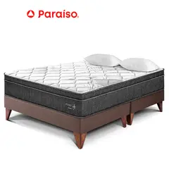 PARAISO - Cama Pocket Star Europea King Chocolate