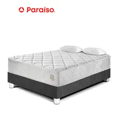 PARAISO - Cama Pocket Max 2 Plazas Gris