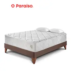 PARAISO - Cama Pocket Max Europea 2 Plazas Chocolate