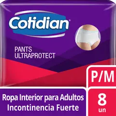 COTIDIAN - Ropa Interior Pants Ultraprotect Talla P/M Empaque 8 Und