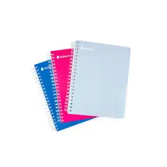 MINERVA - Cuaderno Anillado Cuadriculado Univ. 150 Hojas 5 Div.