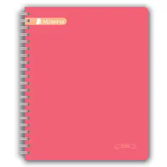 MINERVA - Cuaderno Anillado Cuadriculado Univ. 180 Hojas 6 Div. Prisma