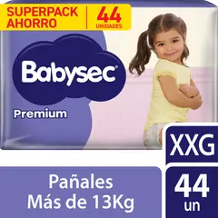BABYSEC - Pañales Premium Talla XXG Empaque 44 Und