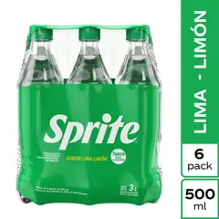 SPRITE - Gaseosa 500 Ml Sixpack