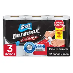 SCOTT - Papel Toalla Reutilizable Duramax Empaque 3 Und