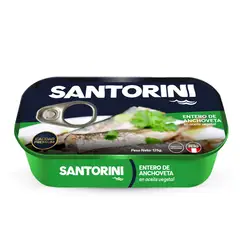 SANTORINI - Anchoveta en Aceite Vegetal Lata 125 g