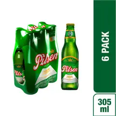 PILSEN CALLAO - Cerveza Six Pack Botella 305 mL
