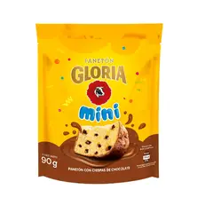 GLORIA - Panetón Mini Chocolate Bolsa x 90 g