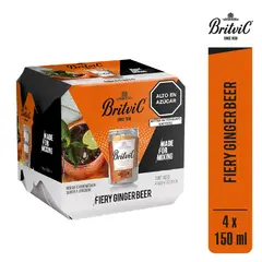 BRITVIC - Ginger Beer Pack 4 Botellas 150 mL