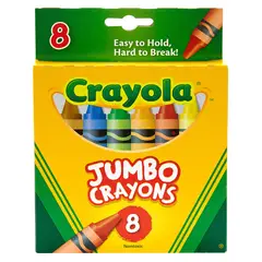 CRAYOLA - Crayones Jumbo Caja 8 Und
