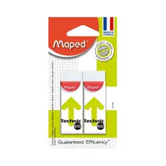 MAPED - Borrador Blanco Escolar Empaque 2 Und