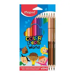 MAPED - Colores Caras y Colores Caja 15 Und