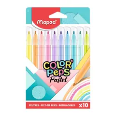MAPED - Plumones Pastel Color Peps Caja 10 Und