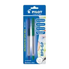 PILOT - Lapicero Tinta Seca BPS GP Azul Verde Empaque 2 Und