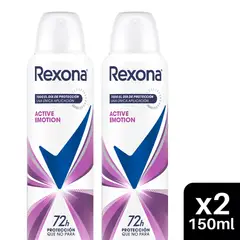 REXONA - Antitranspirante en Spray Active Emotion Empaque 2 Und