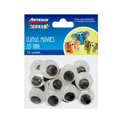ARTESCO - Ojitos Móviles De 20mm Bolsa 15 Und