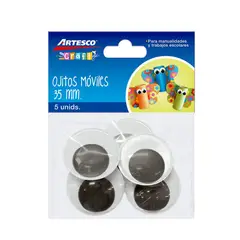 ARTESCO - Ojitos Móviles De 35mm Bolsa 15 Und
