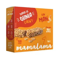 MAMALAMA - Barra Quinua Chewy con Maní Caja 5 Und