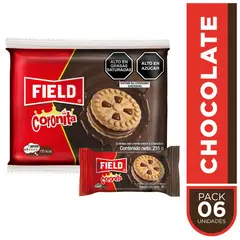 FIELD - Galletas Coronita Chocolate Sixpack 216 g