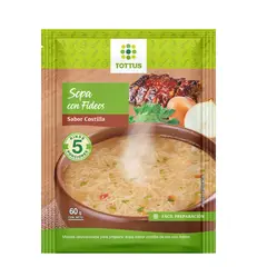 TOTTUS - Sopa de Costilla con Fideos Empaque 60 g