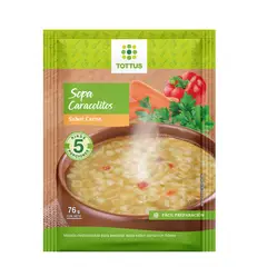 TOTTUS - Sopa de Caracolitos Empaque 76 g