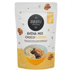 AMARU SUPERFOODS - Avena Mix Choco Plátano Empaque 400 g